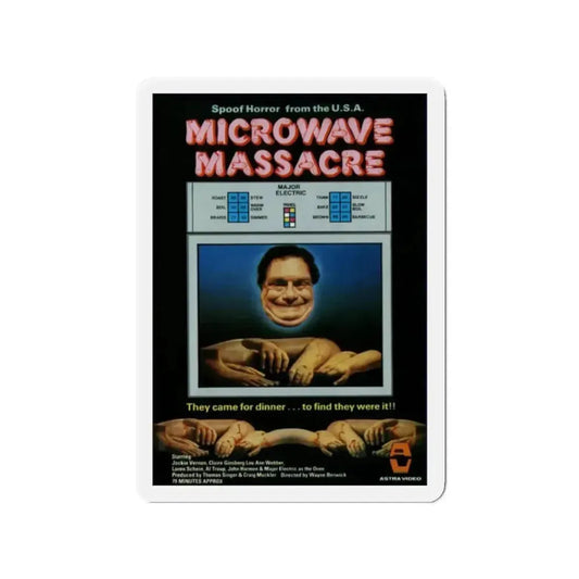MICROWAVE MASSACRE (3) 1979 Movie Poster - Refrigerator Magnet 2 Inch Die-Cut - The Sticker Space