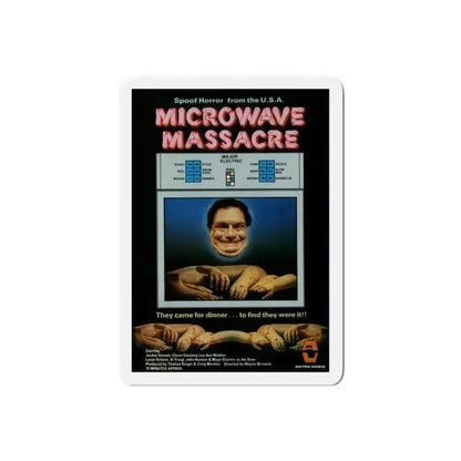 MICROWAVE MASSACRE (3) 1979 Movie Poster - Refrigerator Magnet 6 Inch Die-Cut - The Sticker Space