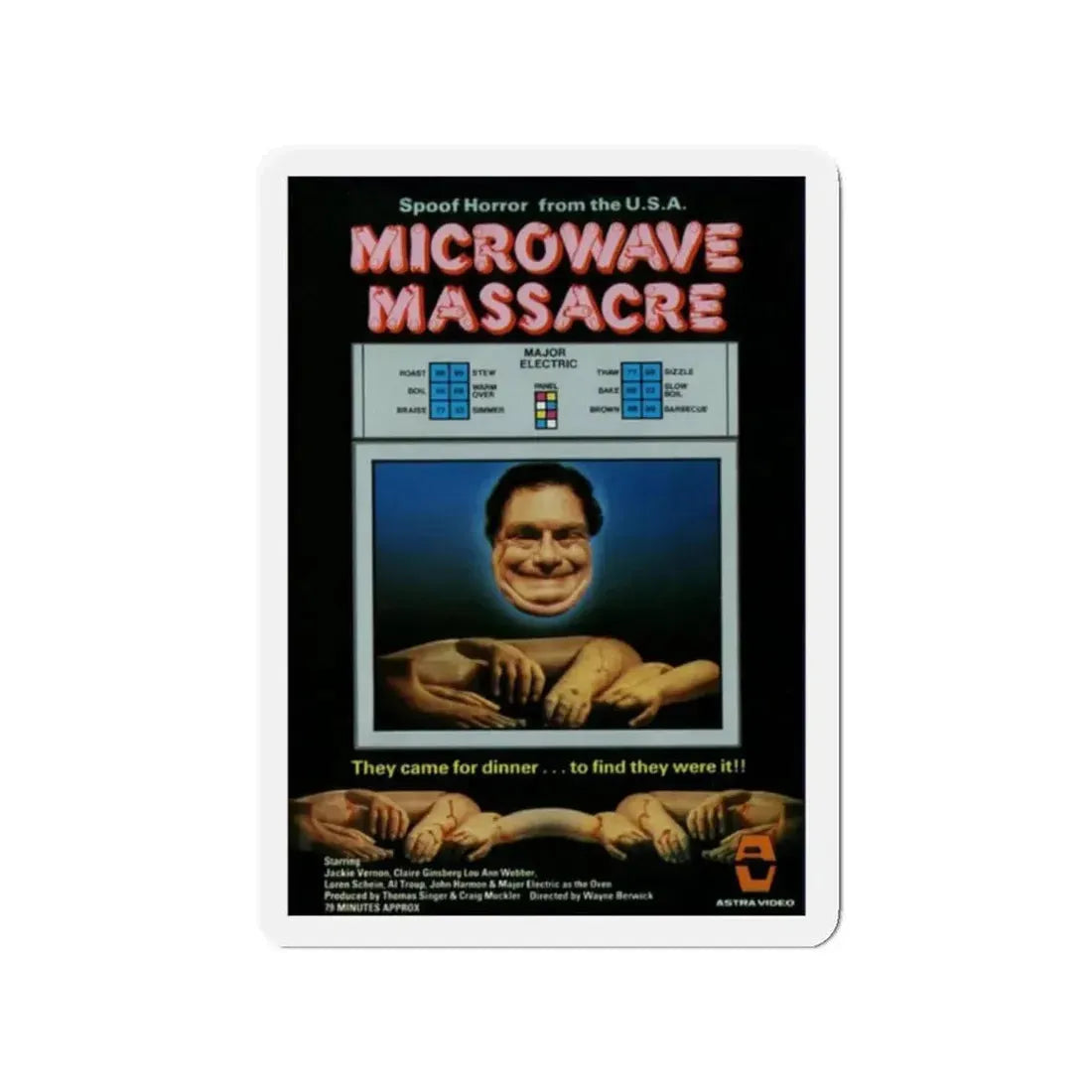 MICROWAVE MASSACRE (3) 1979 Movie Poster - Refrigerator Magnet - The Sticker Space