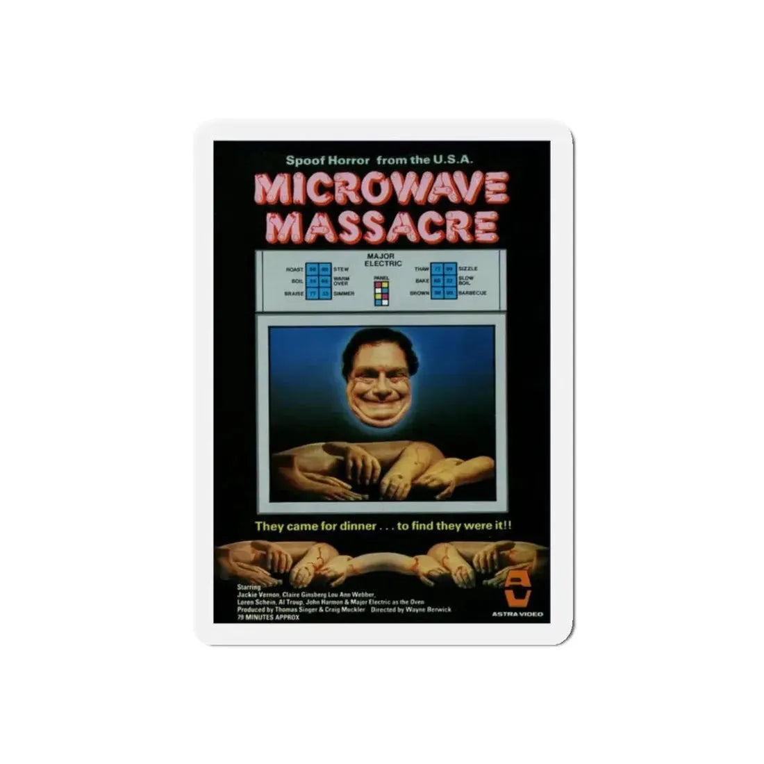 MICROWAVE MASSACRE (3) 1979 Movie Poster - Refrigerator Magnet - The Sticker Space