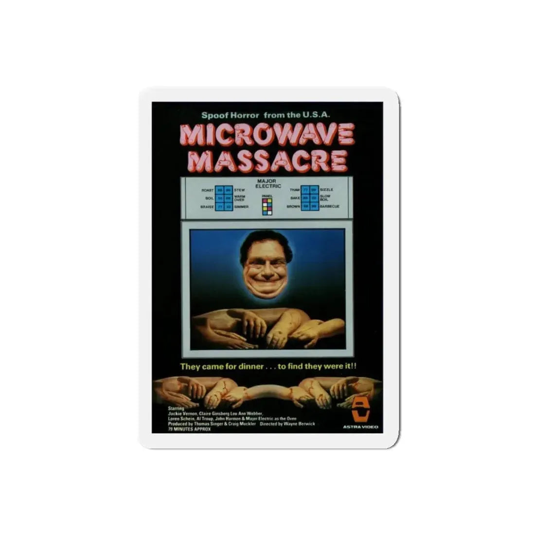 MICROWAVE MASSACRE (3) 1979 Movie Poster - Refrigerator Magnet - The Sticker Space