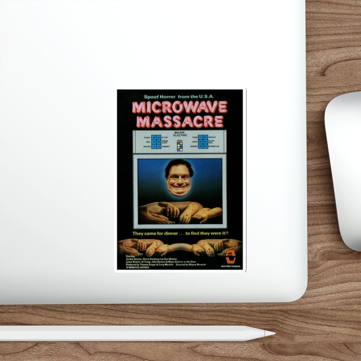 MICROWAVE MASSACRE (3) 1979 Movie Poster STICKER Vinyl Die-Cut Decal-The Sticker Space