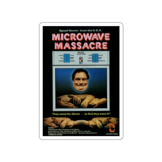 MICROWAVE MASSACRE (3) 1979 Movie Poster STICKER Vinyl Die-Cut Decal-2 Inch-The Sticker Space