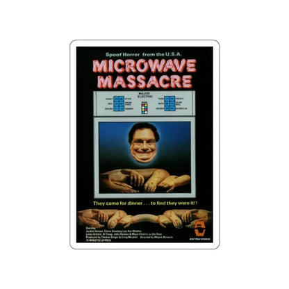 MICROWAVE MASSACRE (3) 1979 Movie Poster STICKER Vinyl Die-Cut Decal 2 Inch - The Sticker Space