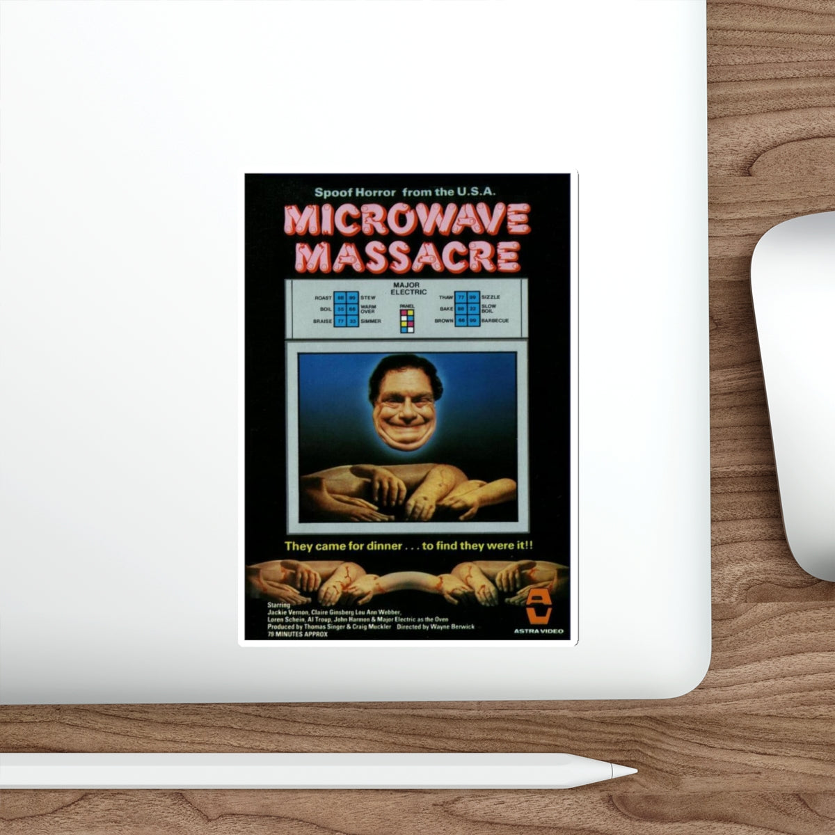 MICROWAVE MASSACRE (3) 1979 Movie Poster STICKER Vinyl Die-Cut Decal-The Sticker Space