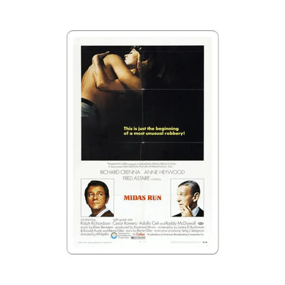Midas Run 1969 Movie Poster - STICKER Vinyl Kiss-Cut Decal 3 Inch White - The Sticker Space