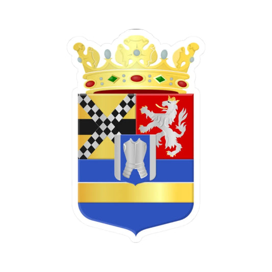 Middelharnis wapen (Netherlands) (Coat of Arms) STICKER Vinyl Kiss-Cut Decal 2 Inch White - The Sticker Space