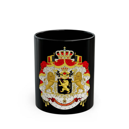 Middle coat of arms of Belgium - Black Coffee Mug