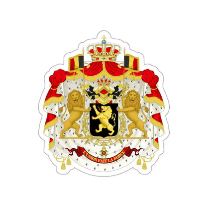 Middle coat of arms of Belgium STICKER Vinyl Die-Cut Decal - The Sticker Space