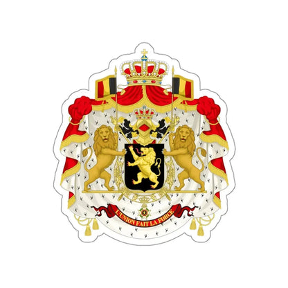 Middle coat of arms of Belgium STICKER Vinyl Die-Cut Decal - The Sticker Space