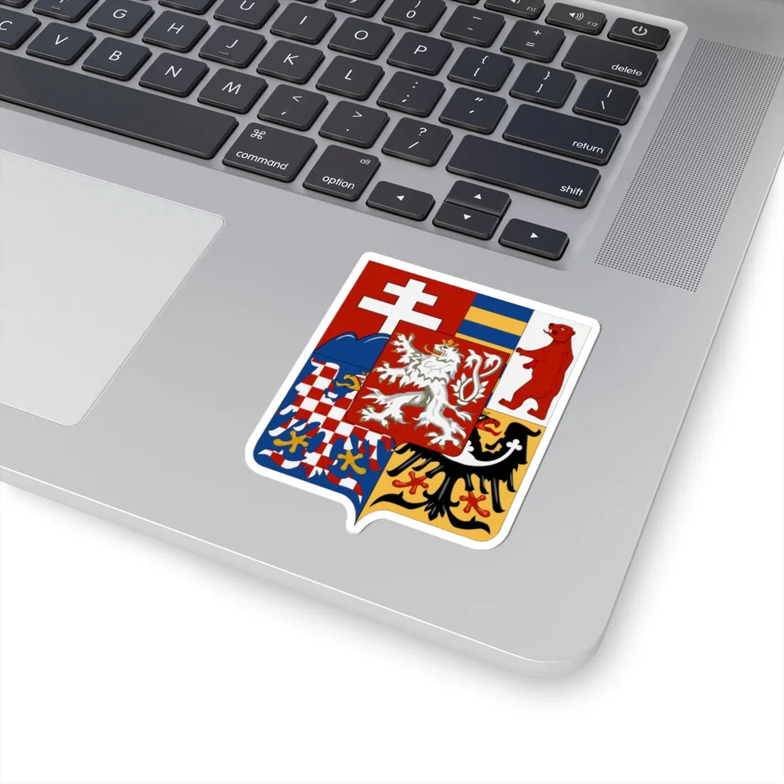 Middle coat of arms of Czechoslovakia (Slovakia) (Coat of Arms) STICKER Vinyl Kiss-Cut Decal - The Sticker Space