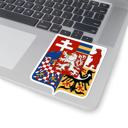 Middle coat of arms of Czechoslovakia (Slovakia) (Coat of Arms) STICKER Vinyl Kiss-Cut Decal - The Sticker Space