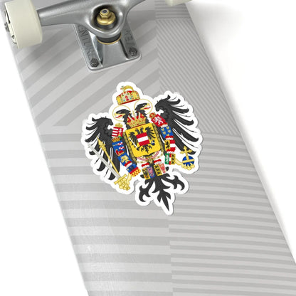 Middle Coat of Arms of Francis II Holy Roman Emperor 1804-1806 (Austria) (Coat of Arms) STICKER Vinyl Kiss-Cut Decal - The Sticker Space