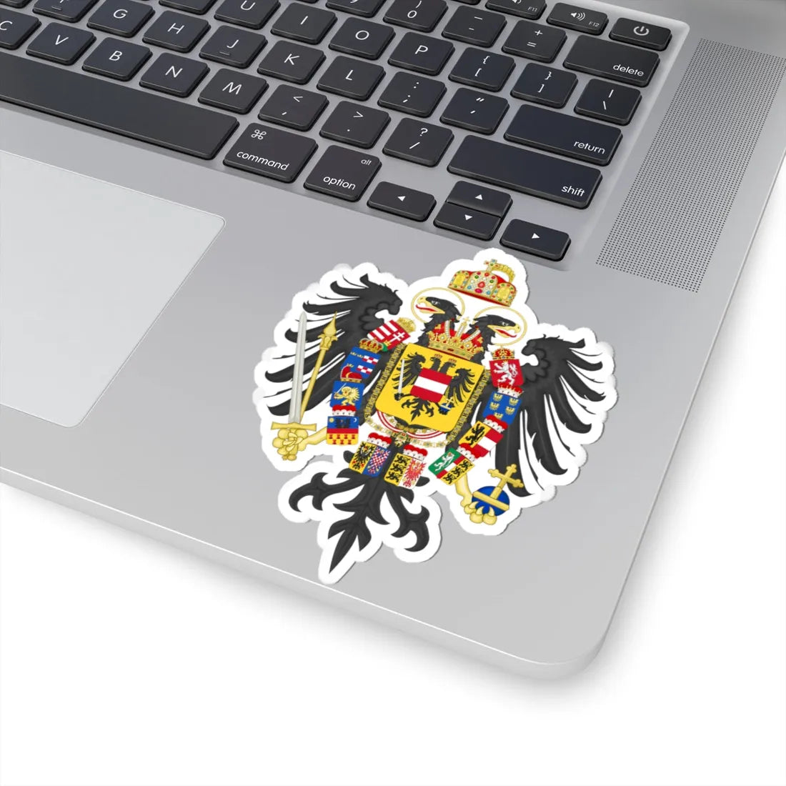 Middle Coat of Arms of Francis II Holy Roman Emperor 1804-1806 (Austria) (Coat of Arms) STICKER Vinyl Kiss-Cut Decal - The Sticker Space