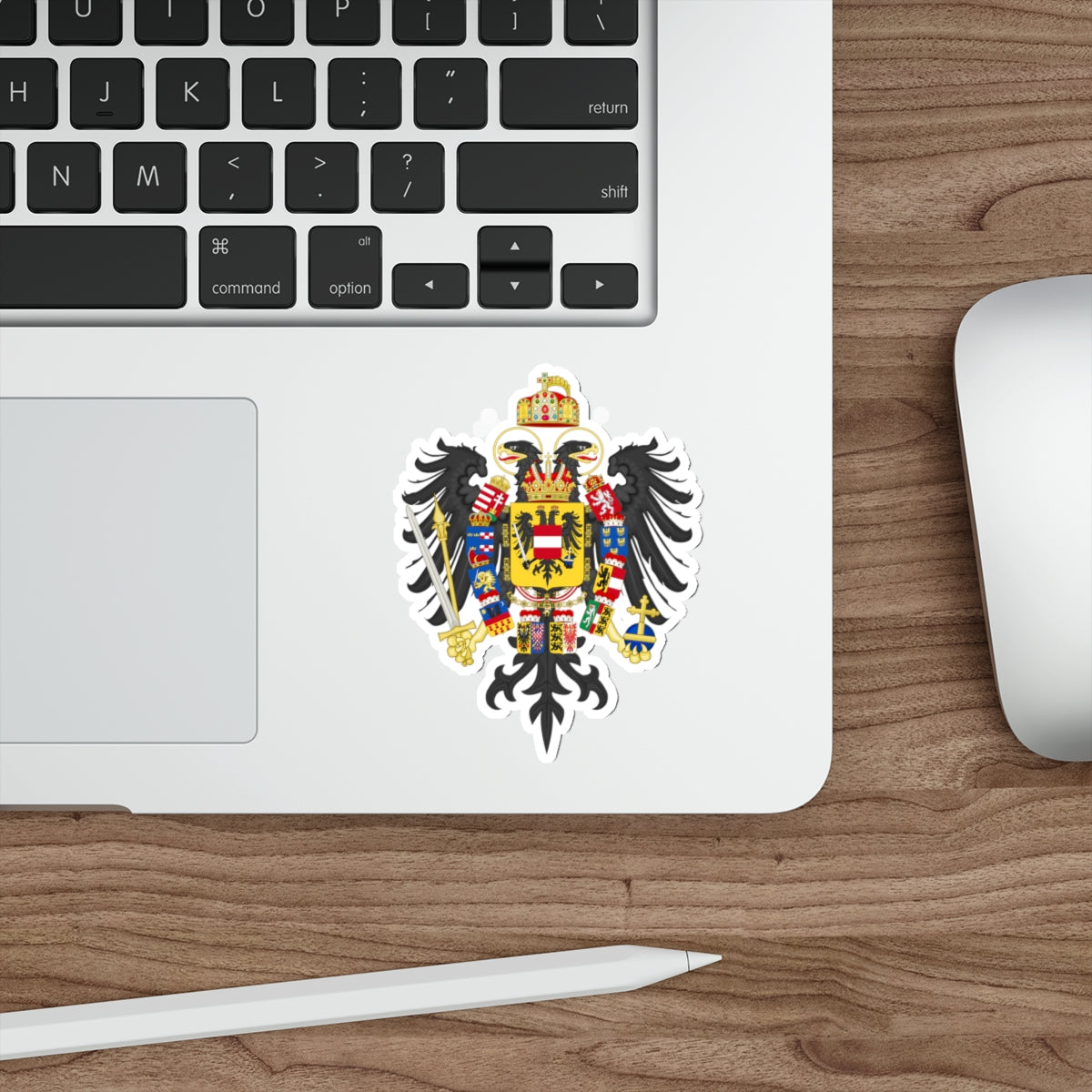 Middle Coat of Arms of Francis II, Holy Roman Emperor (1804-1806) STICKER Vinyl Die-Cut Decal-The Sticker Space