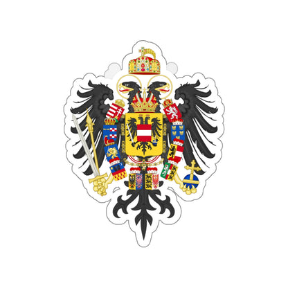 Middle Coat of Arms of Francis II, Holy Roman Emperor (1804-1806) STICKER Vinyl Die-Cut Decal-White-The Sticker Space