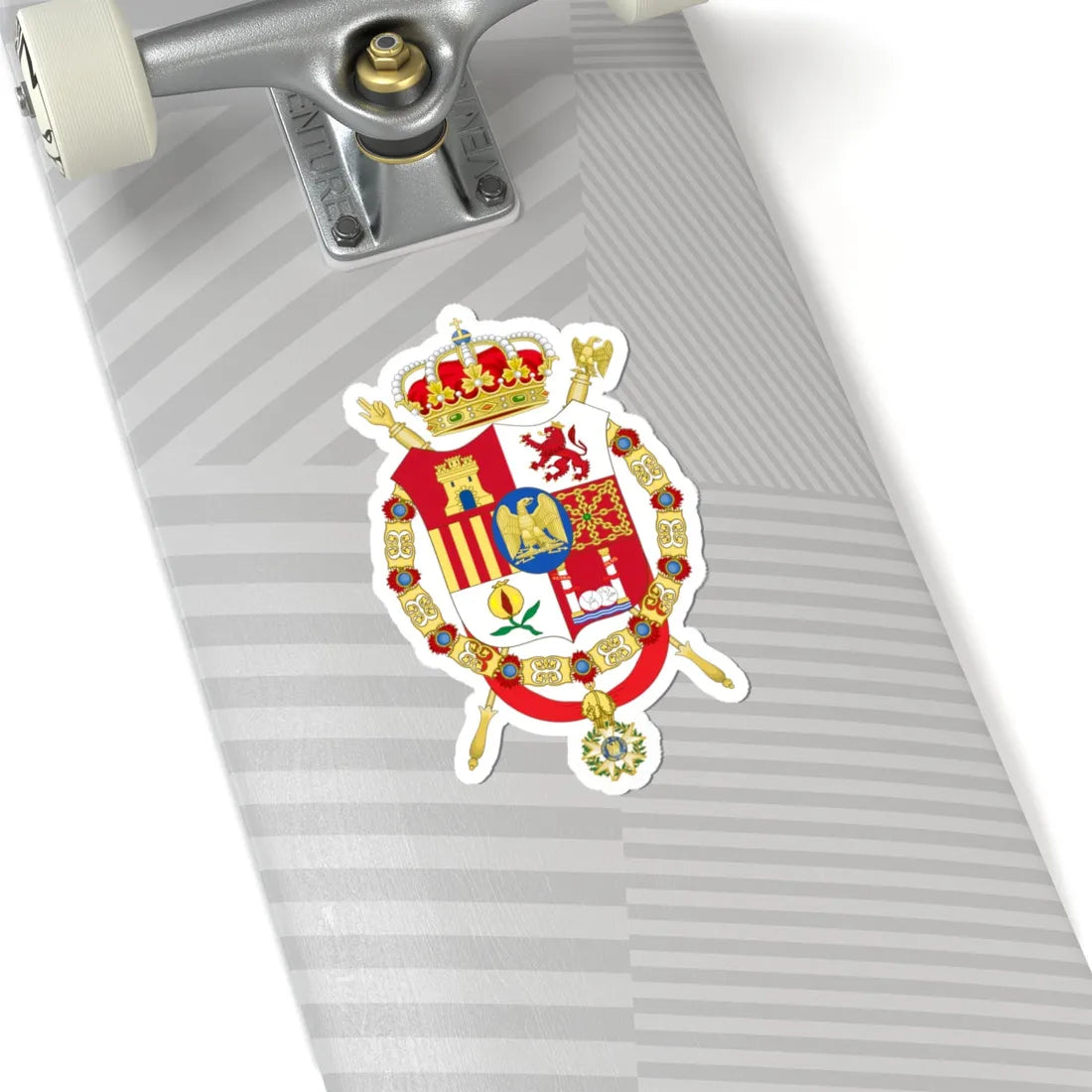 Middle Coat of Arms of Joseph Bonaparte as King of Spain (Spain) (Coat of Arms) STICKER Vinyl Kiss-Cut Decal - The Sticker Space