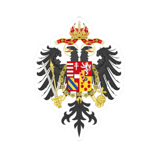 Middle Coat of Arms of Joseph II Holy Roman Emperor (Germany) (Coat of Arms) STICKER Vinyl Kiss-Cut Decal 2 Inch White - The Sticker Space