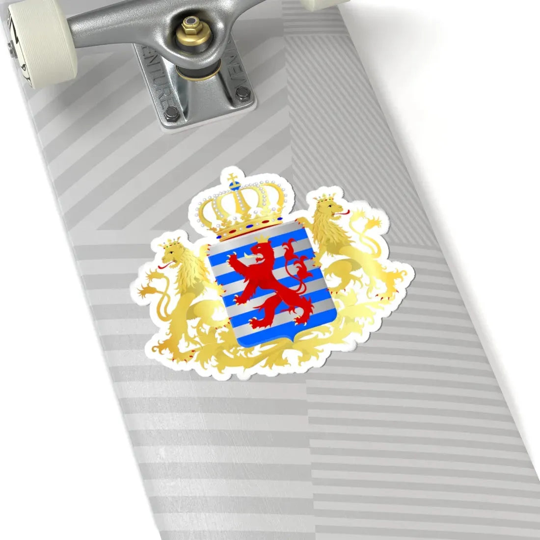 Middle-Coat-of-Arms-of-Luxembourg (Luxembourg) (Coat of Arms) STICKER Vinyl Kiss-Cut Decal - The Sticker Space
