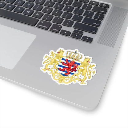 Middle coat of arms of Luxembourg (Luxembourg) (Coat of Arms) STICKER Vinyl Kiss-Cut Decal - The Sticker Space