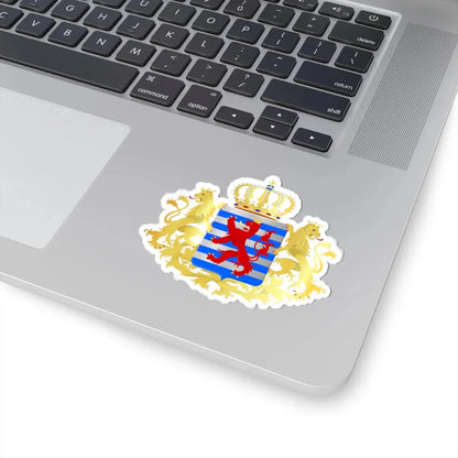 Middle-Coat-of-Arms-of-Luxembourg (Luxembourg) (Coat of Arms) STICKER Vinyl Kiss-Cut Decal - The Sticker Space