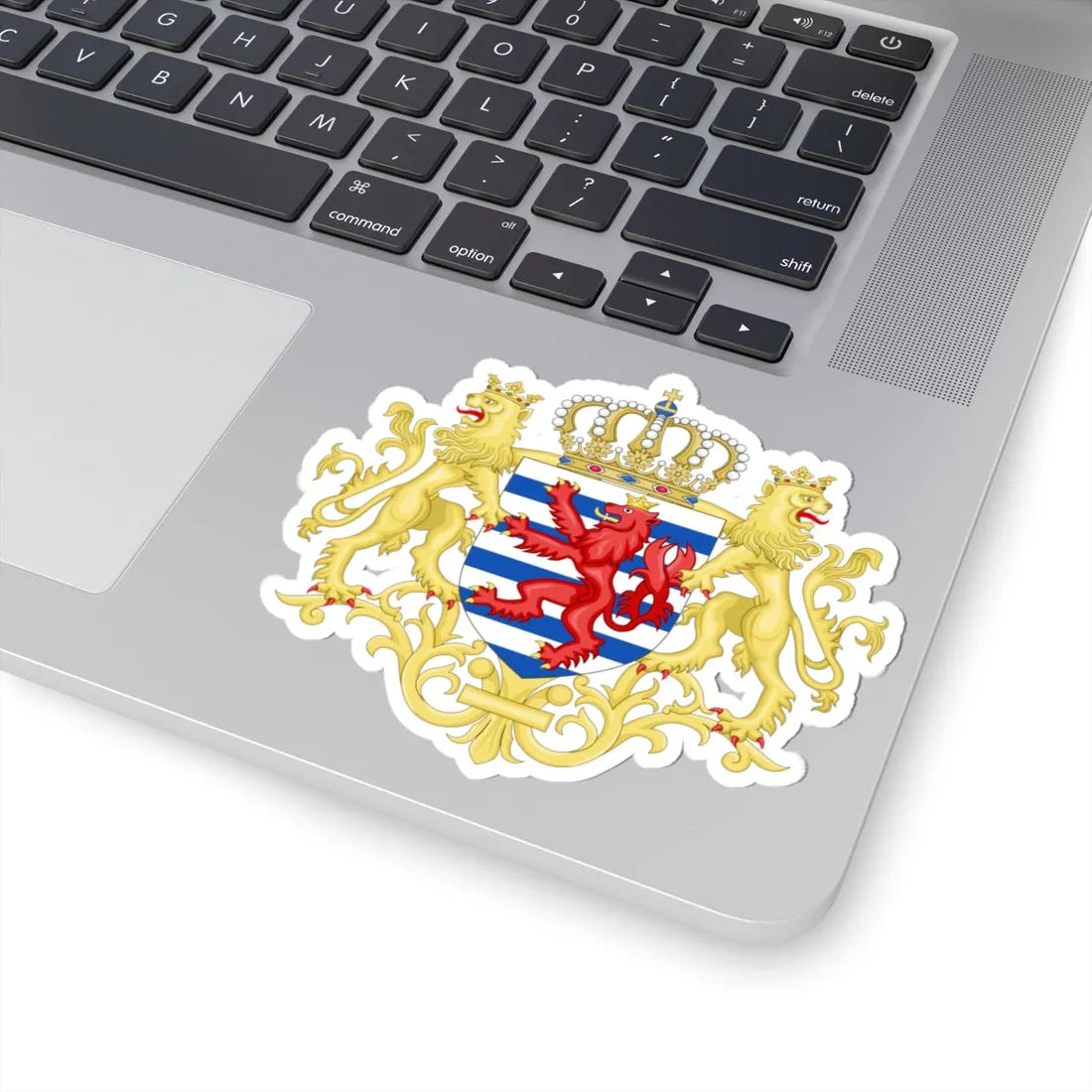 Middle coat of arms of Luxembourg (Luxembourg) (Coat of Arms) STICKER Vinyl Kiss-Cut Decal - The Sticker Space