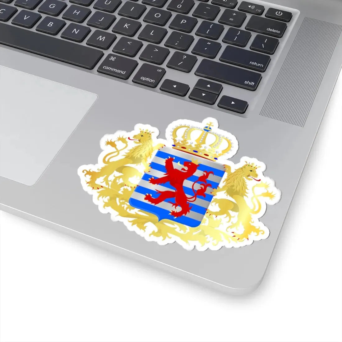 Middle-Coat-of-Arms-of-Luxembourg (Luxembourg) (Coat of Arms) STICKER Vinyl Kiss-Cut Decal - The Sticker Space