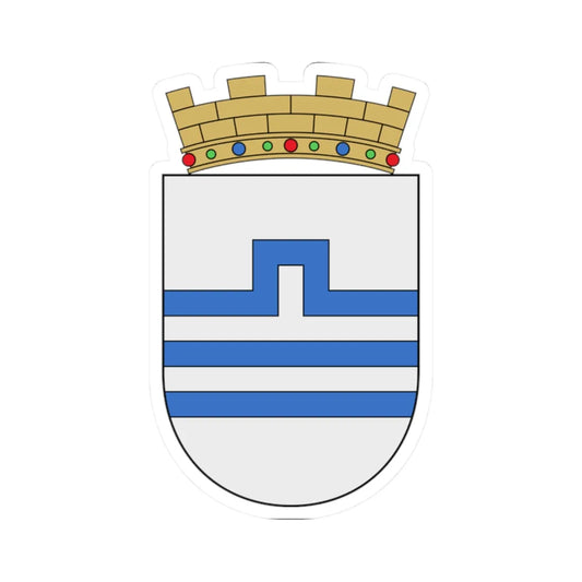 Middle Coat of Arms of Podgorica (Montenegro) (Coat of Arms) STICKER Vinyl Kiss-Cut Decal 2 Inch White - The Sticker Space