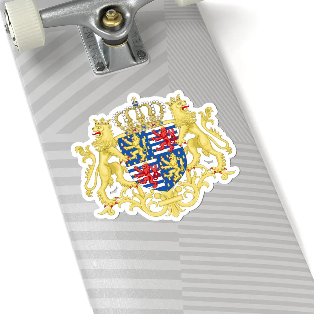 Middle coat of arms of the Grand Duke of Luxembourg 1898-2000 (Luxembourg) (Coat of Arms) STICKER Vinyl Kiss-Cut Decal - The Sticker Space