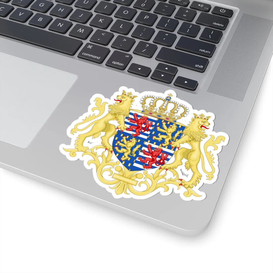 Middle coat of arms of the Grand Duke of Luxembourg 2000 (Luxembourg) (Coat of Arms) STICKER Vinyl Kiss-Cut Decal - The Sticker Space