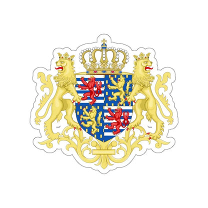 Middle coat of arms of the Grand Duke of Luxembourg (2000) STICKER Vinyl Die-Cut Decal - The Sticker Space