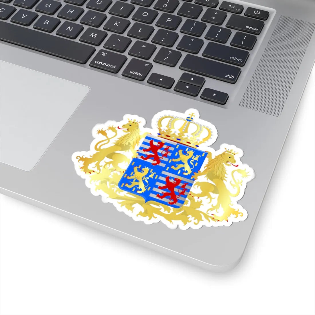 Middle coat of arms of the grand-duke of Luxembourg since 2000 (Luxembourg) (Coat of Arms) STICKER Vinyl Kiss-Cut Decal - The Sticker Space
