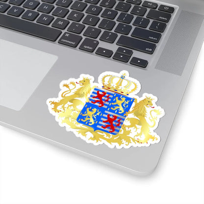 Middle coat of arms of the grand-duke of Luxembourg since 2000 (Luxembourg) (Coat of Arms) STICKER Vinyl Kiss-Cut Decal - The Sticker Space