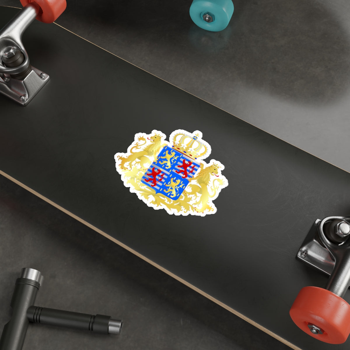 Middle coat of arms of the Grand Dukes of Luxembourg prior to 2000 STICKER Vinyl Die-Cut Decal-The Sticker Space