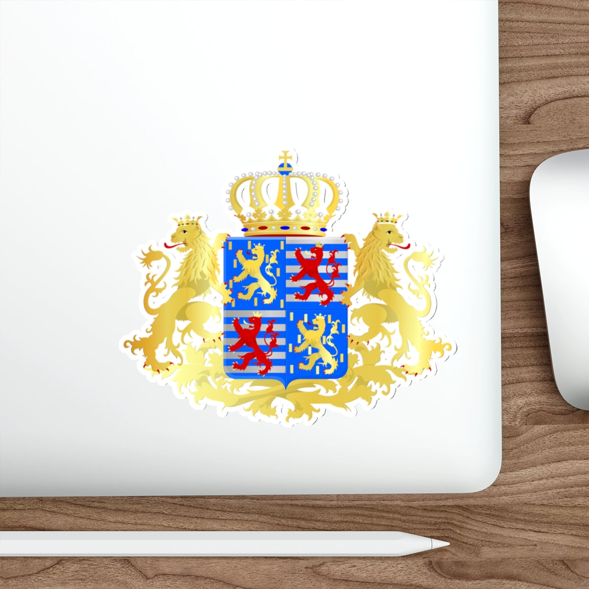 Middle coat of arms of the Grand Dukes of Luxembourg prior to 2000 STICKER Vinyl Die-Cut Decal-The Sticker Space