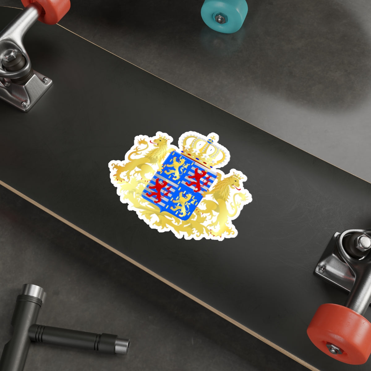 Middle coat of arms of the Grand Dukes of Luxembourg prior to 2000 STICKER Vinyl Die-Cut Decal-The Sticker Space