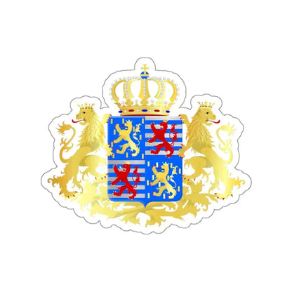 Middle coat of arms of the Grand Dukes of Luxembourg prior to 2000 STICKER Vinyl Die-Cut Decal 3 Inch - The Sticker Space