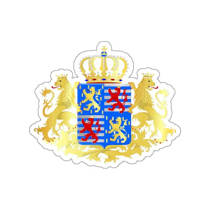 Middle coat of arms of the Grand Dukes of Luxembourg prior to 2000 STICKER Vinyl Die-Cut Decal 4 Inch - The Sticker Space
