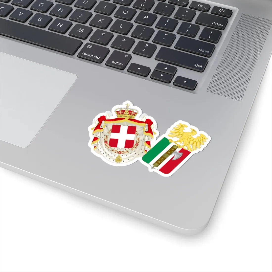 Middle Coat of Arms of the Kingdom of Italy 1927-1929 (Italy) (Coat of Arms) STICKER Vinyl Kiss-Cut Decal - The Sticker Space