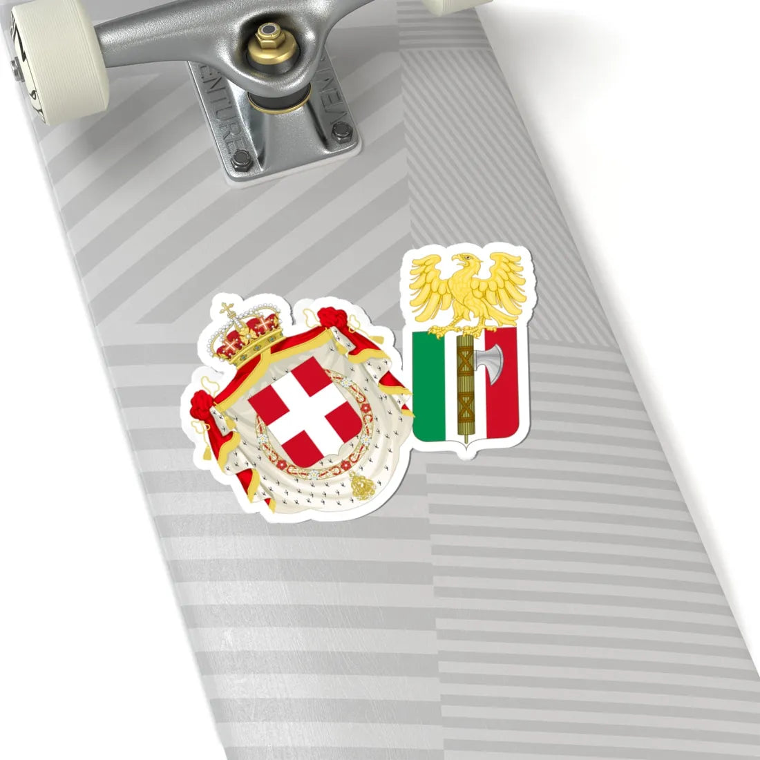Middle Coat of Arms of the Kingdom of Italy 1927-1929 (Italy) (Coat of Arms) STICKER Vinyl Kiss-Cut Decal - The Sticker Space
