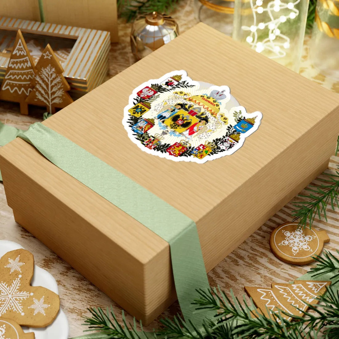 Middle Coat of Arms of the Russian Empire (Russia) (Coat of Arms) STICKER Vinyl Kiss-Cut Decal - The Sticker Space