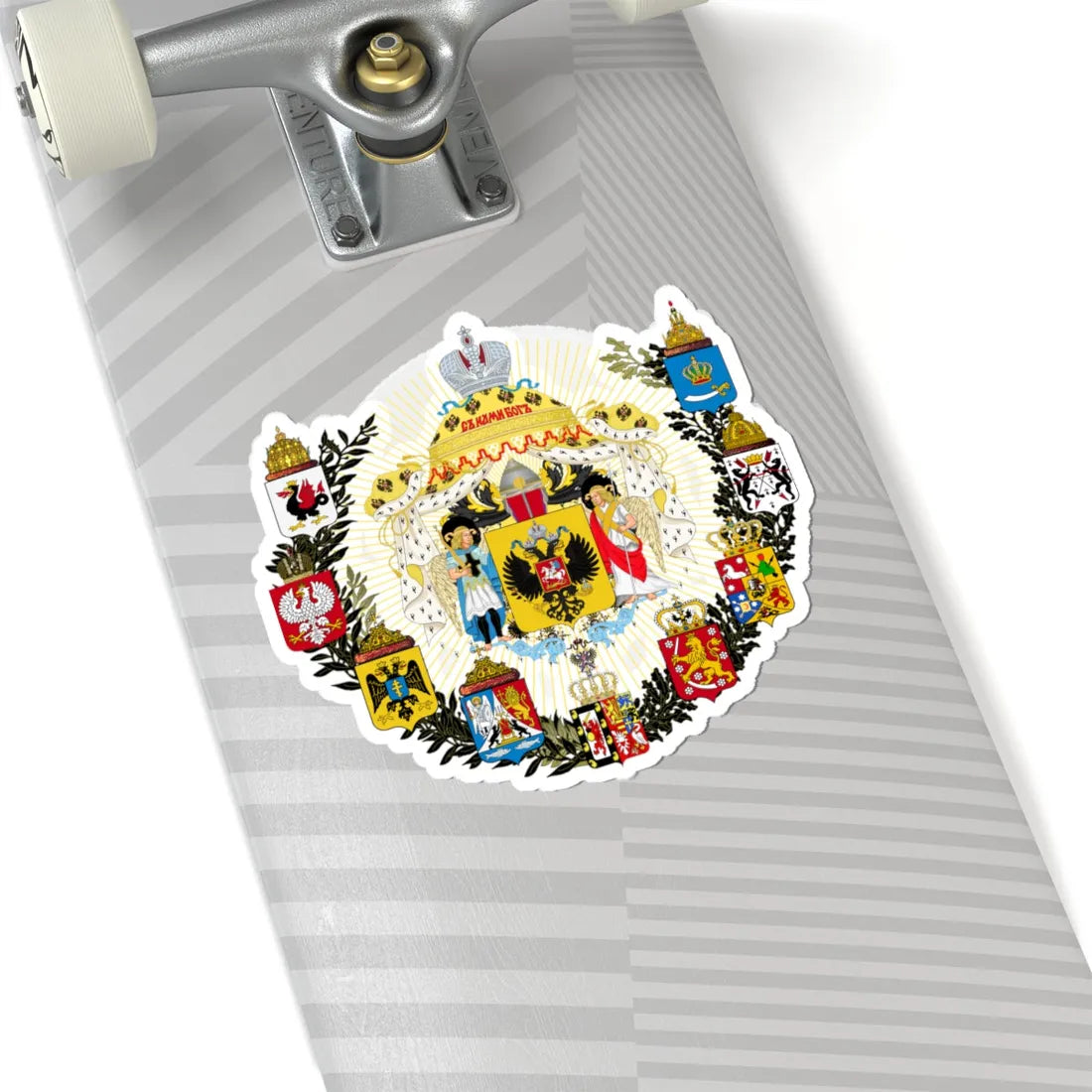 Middle Coat of Arms of the Russian Empire (Russia) (Coat of Arms) STICKER Vinyl Kiss-Cut Decal - The Sticker Space