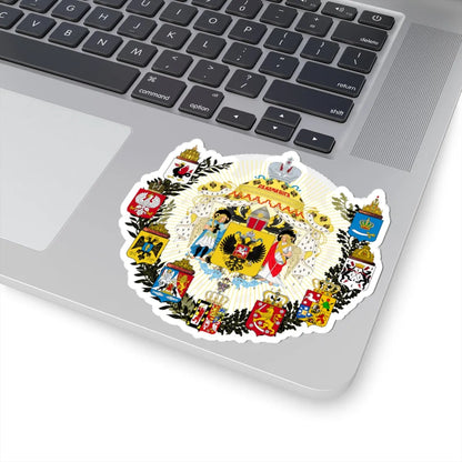 Middle Coat of Arms of the Russian Empire (Russia) (Coat of Arms) STICKER Vinyl Kiss-Cut Decal - The Sticker Space
