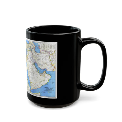 Middle East (1978) (Map) Black Coffee Mug-The Sticker Space