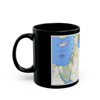 Middle East (1978) (Map) Black Coffee Mug-The Sticker Space