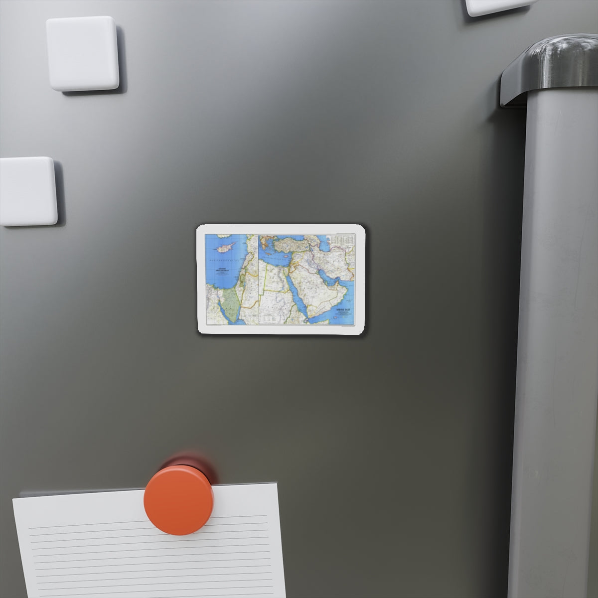 Middle East (1978) (Map) Refrigerator Magnet-The Sticker Space