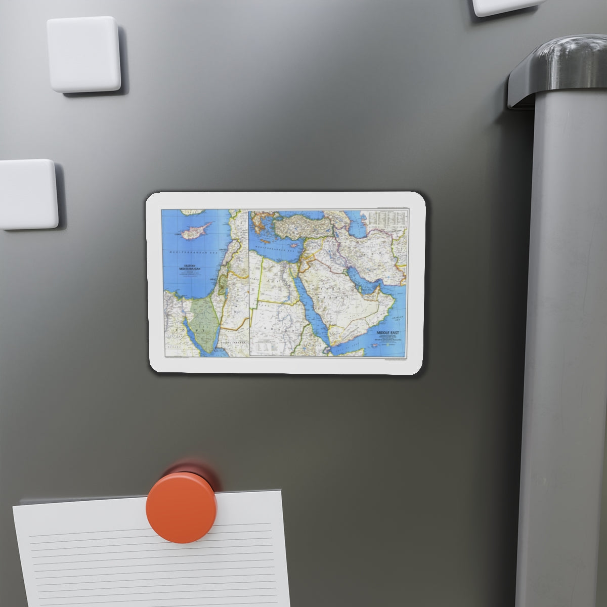 Middle East (1978) (Map) Refrigerator Magnet-The Sticker Space