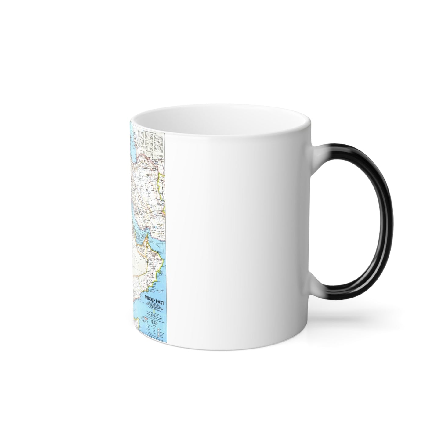 Middle East (1991) (Map) Color Changing Mug 11oz-11oz-The Sticker Space