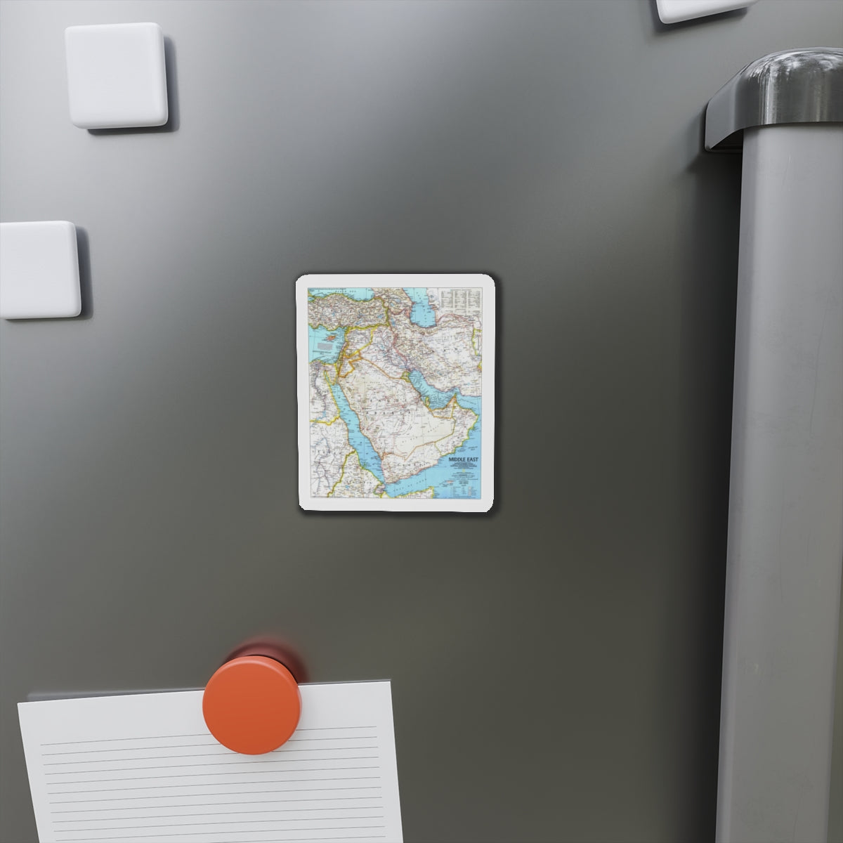 Middle East (1991) (Map) Refrigerator Magnet-The Sticker Space