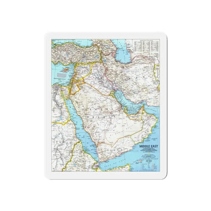 Middle East (1991) (Map) Refrigerator Magnet - The Sticker Space
